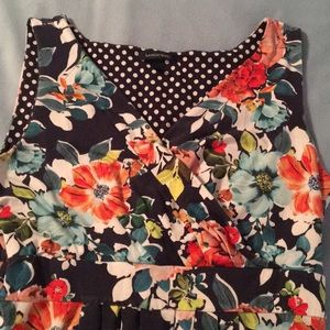 Fit and flare floral dress